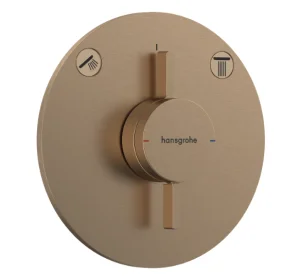 Hansgrohe Duoturn S Shower Mixers Concealed 262 X 233 X 168mm Bronze - Brushed