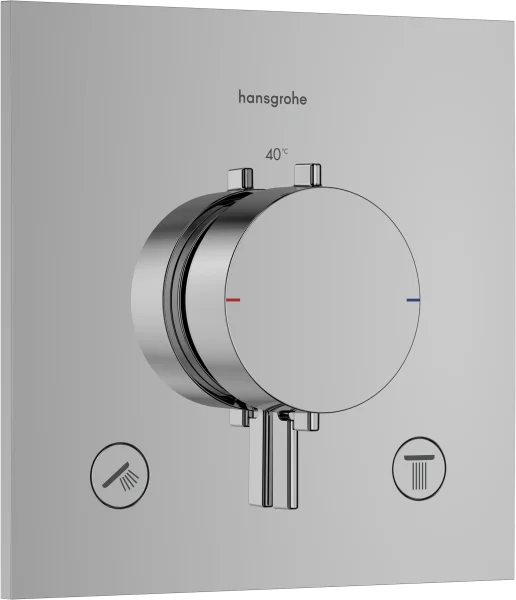 Hansgrohe Ecostat Comfort E Thermostatic Shower Mixer Concealed 262 X 233 X 168mm Chrome
