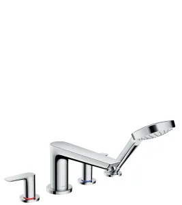 Hansgrohe Talis E 4-hole Rim-mounted Bath Mixer Chrome