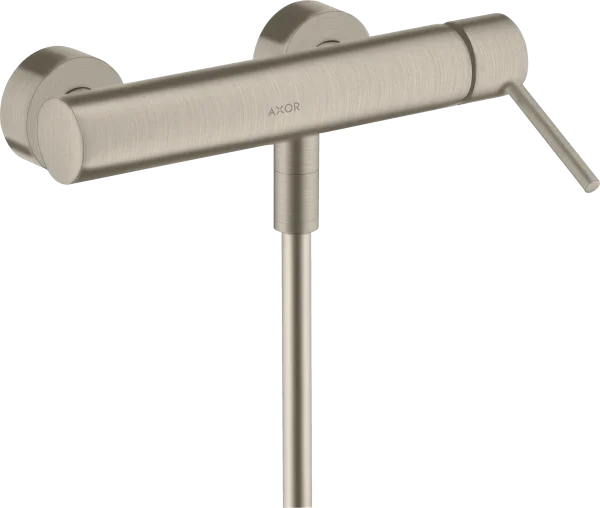 Axor Starck Single Lever Manual Shower Mixer For Exposed Installation With Pin Handle Brushed Nickel