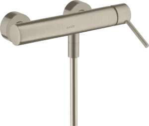 Axor Starck Single Lever Manual Shower Mixer For Exposed Installation With Pin Handle Brushed Nickel