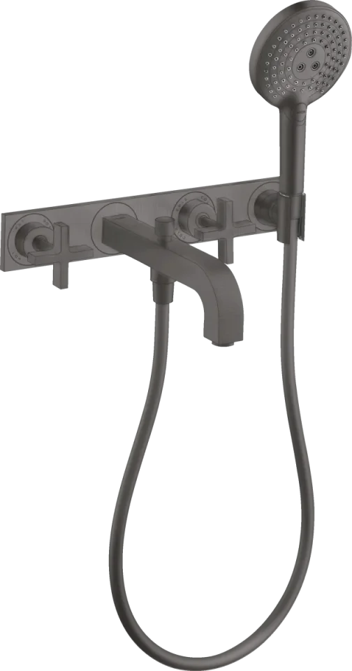 Axor Citterio Bath Mixers Concealed 504 X 263 X 128mm Gunmetal/chrome - Brushed product image - Image 1