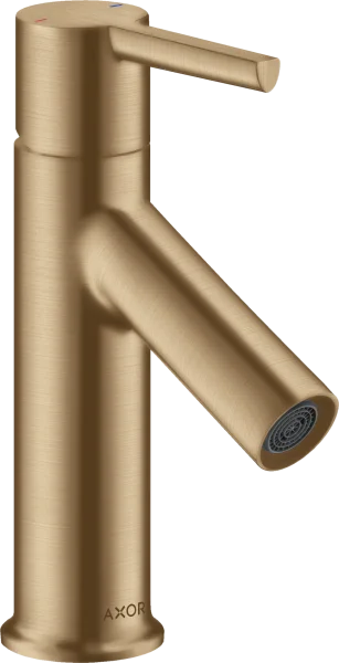 Axor Starck Single Lever Basin Mixer 80 With Pop-up Waste Brushed Bronze
