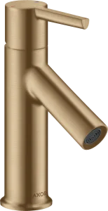 Axor Starck Single Lever Basin Mixer 80 With Pop-up Waste Brushed Bronze