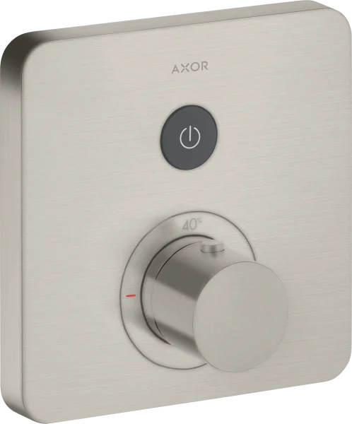 Axor Showerselect Thermostatic Mixer Softsquare For Concealed Installation For 1 Outlet Stainless Steel