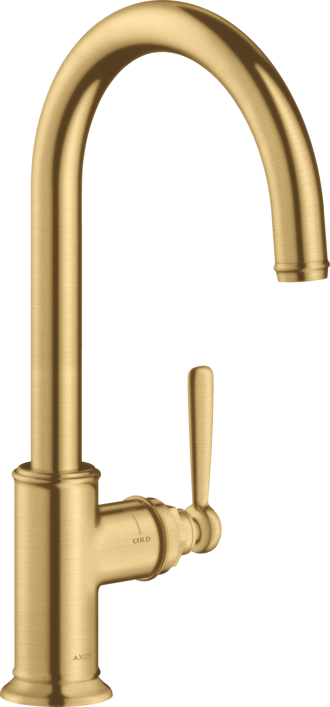 Axor Montreux Single Lever Kitchen Mixer 260 With Swivel Spout Gold Brushed