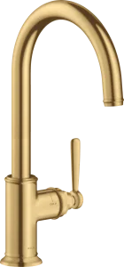 Axor Montreux Single Lever Kitchen Mixer 260 With Swivel Spout Gold Brushed