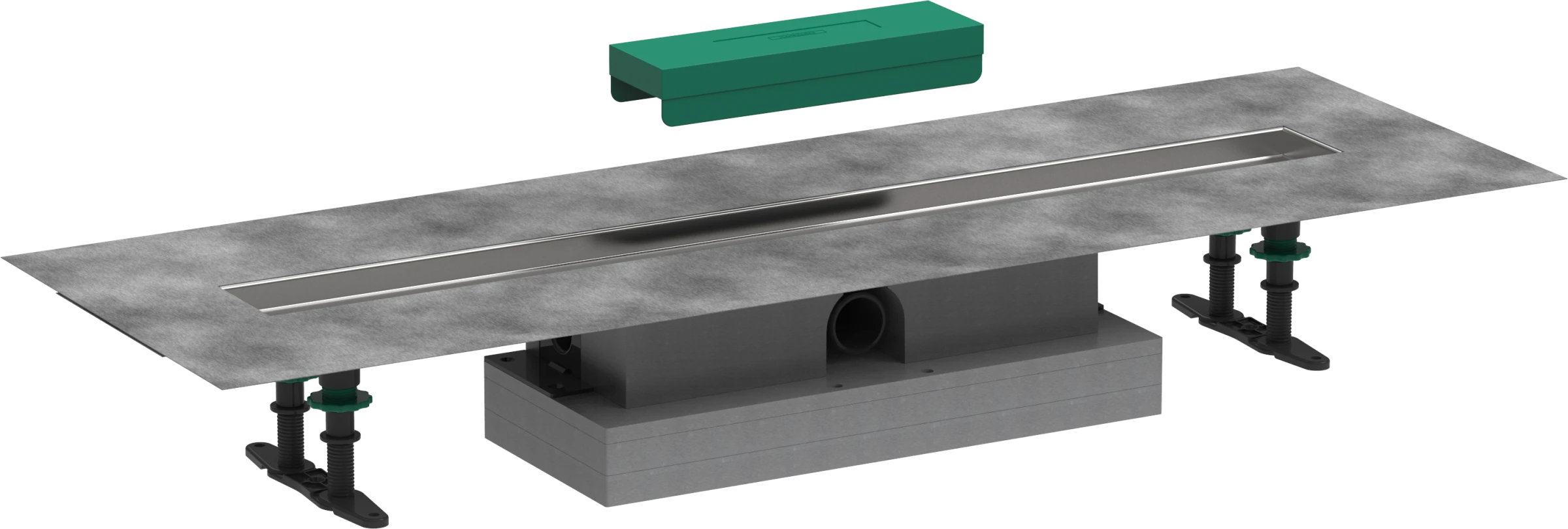 Hansgrohe Ubox Universal Complete Set For Flat Installation - 800 For Shower Drains Finish Sets
