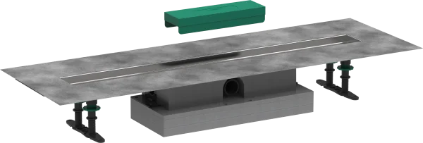 Hansgrohe Ubox Universal Complete Set For Flat Installation - 800 For Shower Drains Finish Sets