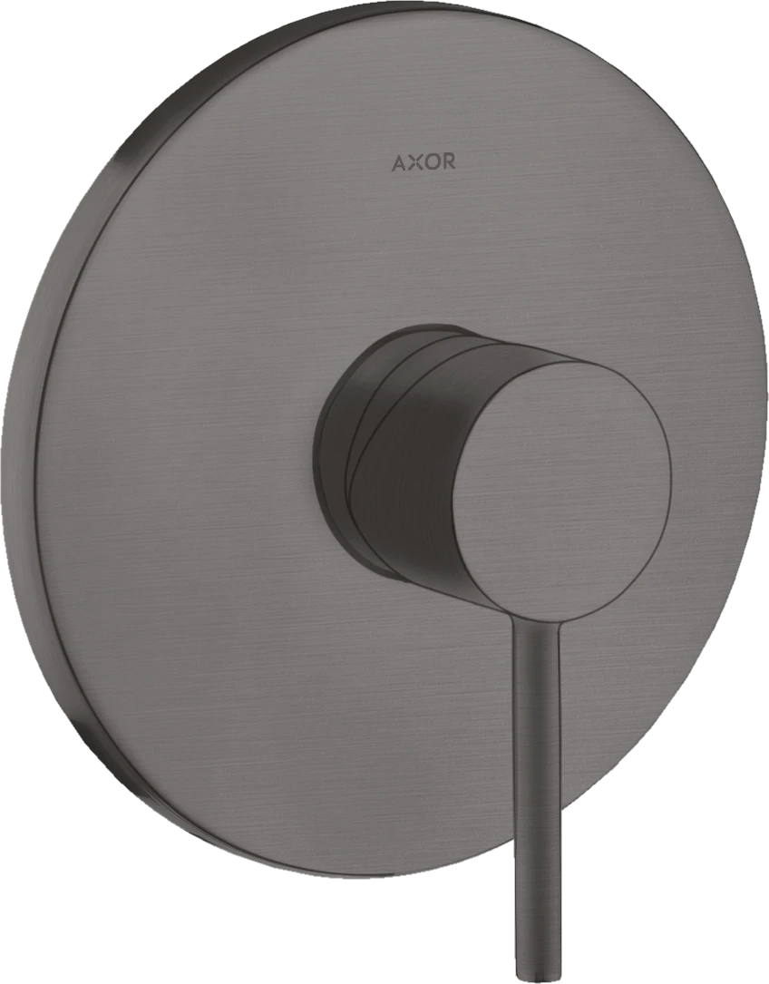 Axor Starck Single Lever Manual Shower Mixer For Concealed Installation With Pin Handle Brushed Black Chrome