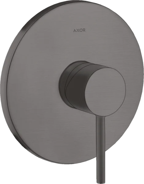 Axor Starck Single Lever Manual Shower Mixer For Concealed Installation With Pin Handle Brushed Black Chrome