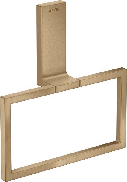 Axor Universal Rectangular Towel Ring 285 X 157 X 82mm Bronze - Brushed