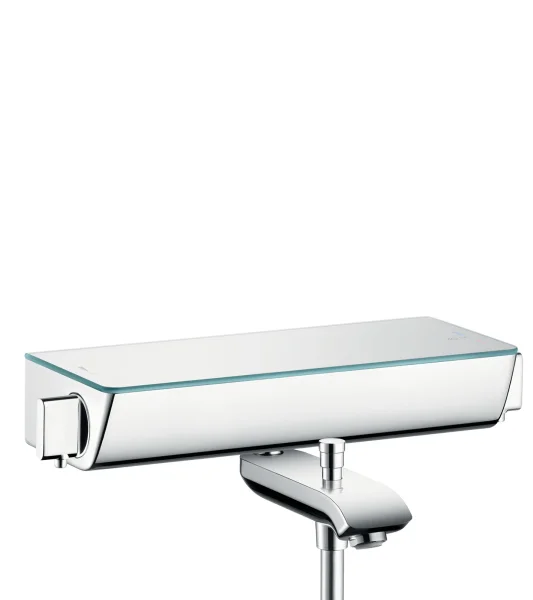 Hansgrohe Ecostat Select Thermostatic Bath Filler Mixer Exposed 440 X 310 X 150mm White/chrome