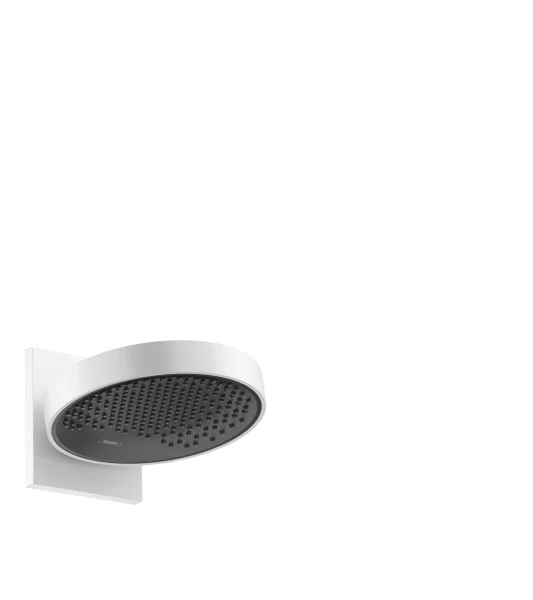 Hansgrohe Rainfinity Overhead Shower 250 1jet Ecosmart 9 L/min With Wall Connector Matt White