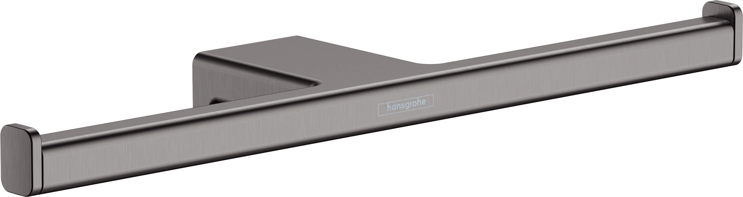 Hansgrohe Addstoris Q Double Roll Holder Brushed Black Chrome