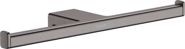 Hansgrohe Addstoris Q Double Roll Holder Brushed Black Chrome