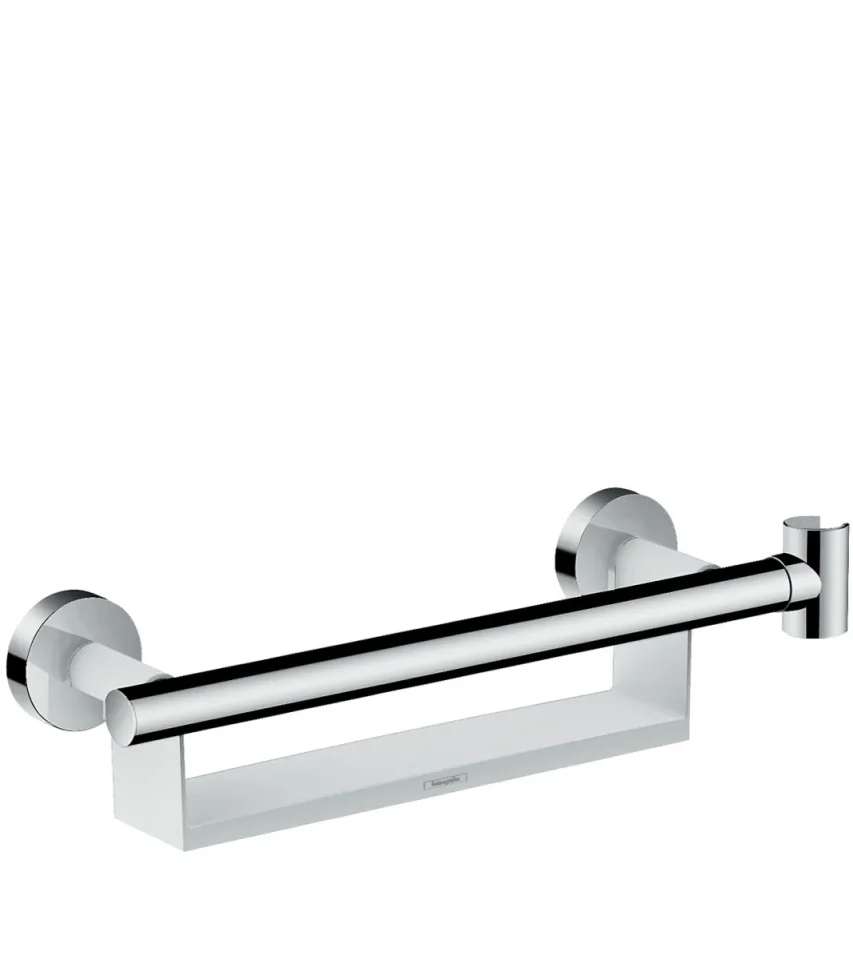 Hansgrohe Unica Shower Support 429 X 195 X 74mm White/chrome product image - Image 1