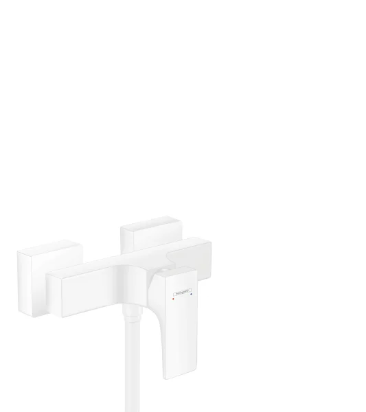 Hansgrohe Metropol Single Lever Manual Shower Mixer For Exposed Installation With Lever Handle Matt White
