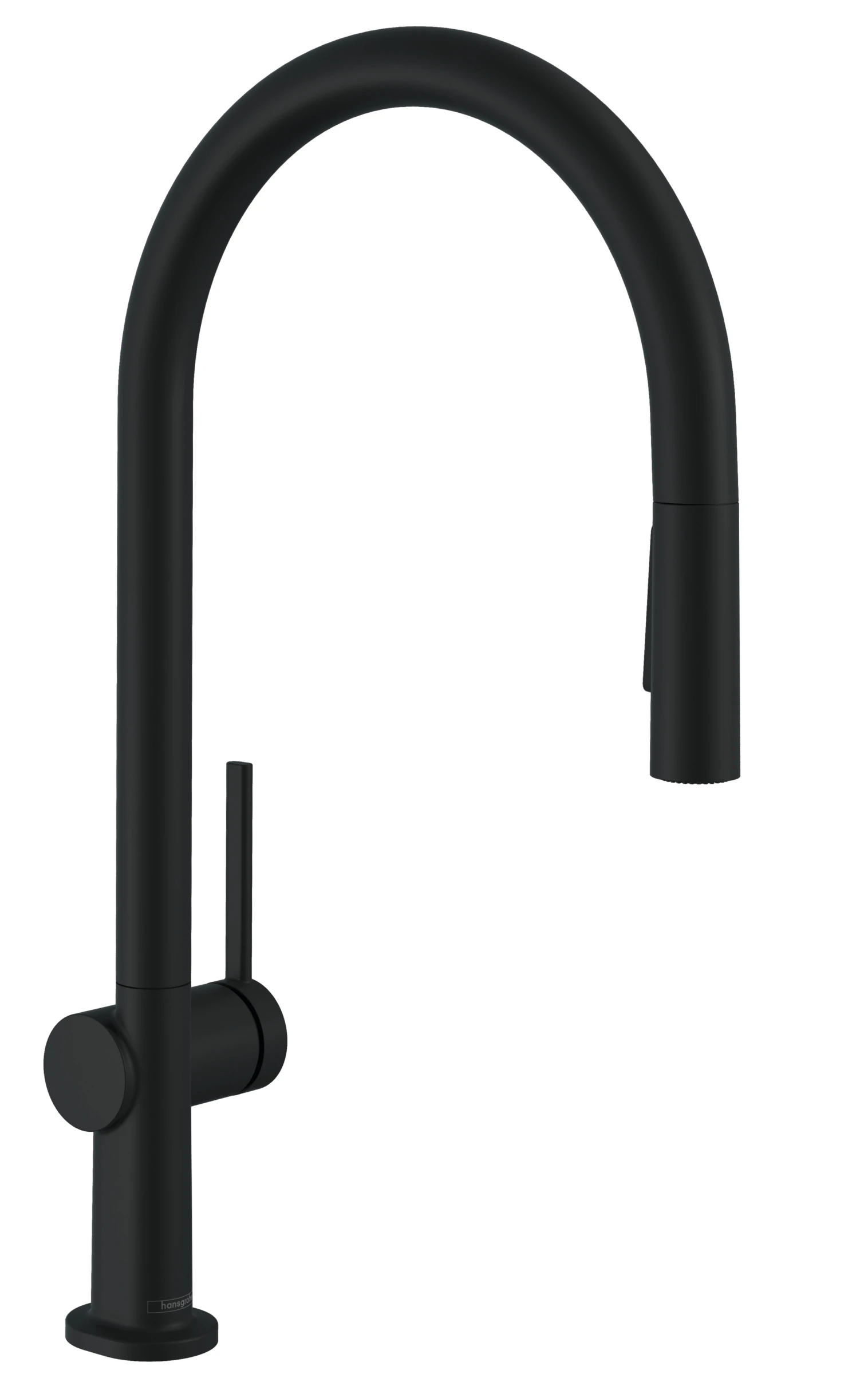 Hansgrohe Talis M54 Single Lever Kitchen Mixer 210 With Pull-out Spray And Sbox, 2 Spray Modes Matt Black