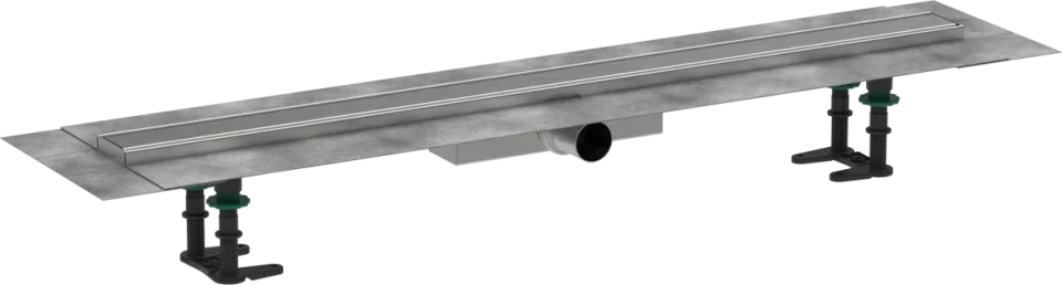 Hansgrohe Raindrain Compact Shower Wastes 1083 X 160 X 130mm Stainless Steel - Brushed product image - Image 1