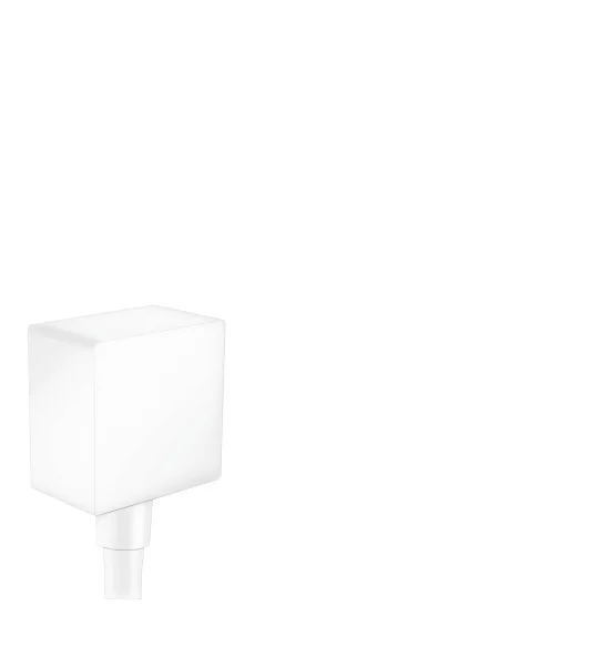Hansgrohe Fixfit Wall Outlet Square With Non-return Valve Matt White