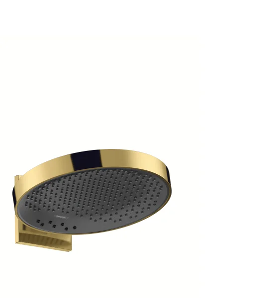 Hansgrohe Rainfinity Overhead Shower 360 3jet With Wall Connector Gold Polished