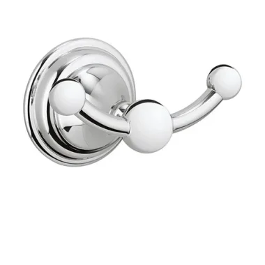 Crosswater Belgravia Double Robe Hook Chrome detail view - Image 4