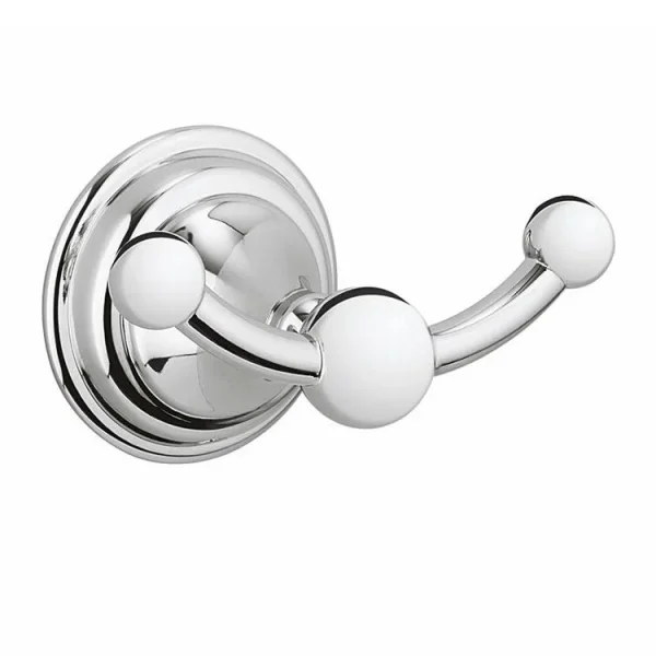 Crosswater Belgravia Double Robe Hook Chrome product image - Image 1