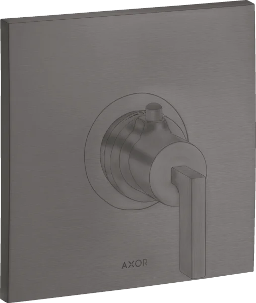 Axor Citterio Thermostatic Mixer Highflow For Concealed Installation With Lever Handle Brushed Black Chrome