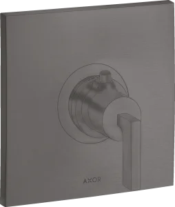 Axor Citterio Thermostatic Mixer Highflow For Concealed Installation With Lever Handle Brushed Black Chrome