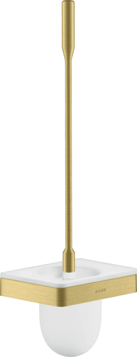 Axor Universal Softsquare Toilet Brush Holder Wall-mounted Brushed Brass
