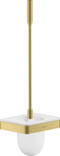 Axor Universal Softsquare Toilet Brush Holder Wall-mounted Brushed Brass
