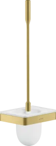Axor Universal Softsquare Toilet Brush Holder Wall-mounted Brushed Brass
