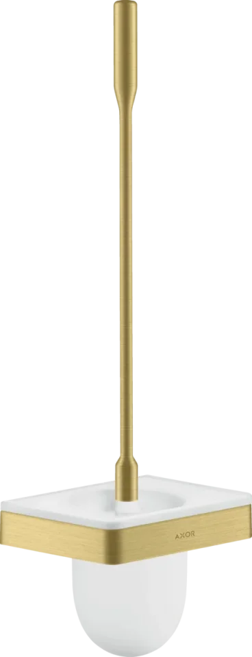 Axor Universal Softsquare Toilet Brush Holders 580 X 175 X 150mm Brass - Brushed product image - Image 1