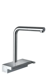 Hansgrohe Aquno Select M81 Single Lever Kitchen Mixer 250 With Pull-out Spout And Sbox, 2 Spray Modes Chrome