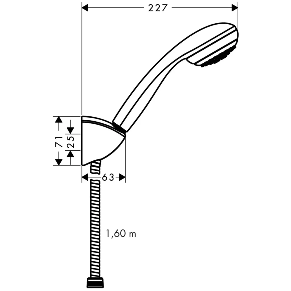 Hansgrohe Crometta 85 Porter Sets 303 X 188 X 91mm Chrome detail view - Image 3