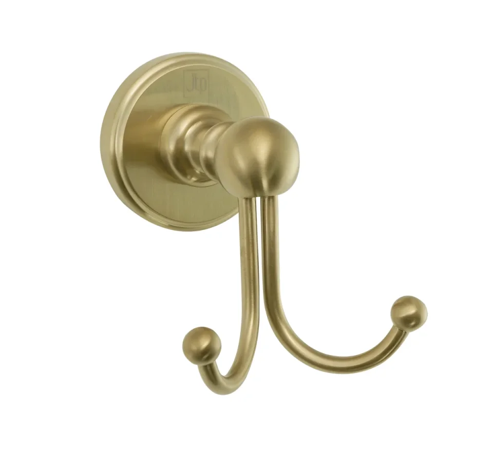 Just Taps Grosvenor Rob Hook Brushed Brass product image - Image 1
