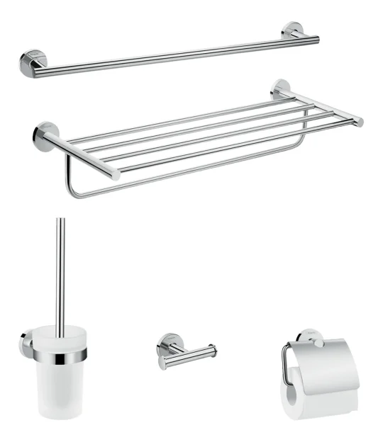 Hansgrohe Logis Universal Bath-accessory Extended Set 5 In 1 Chrome