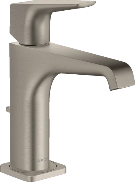 Axor Citterio E Single Lever Basin Mixer 130 With Lever Handle And Pop-up Waste Stainless Steel