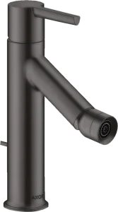 Axor Starck Single Lever Bidet Mixer With Lever Handle And Pop-up Waste Brushed Black Chrome
