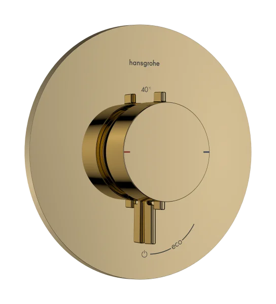 Hansgrohe Ecostat Comfort S Thermostatic Shower Mixer Concealed 262 X 233 X 168mm Gold - Polished