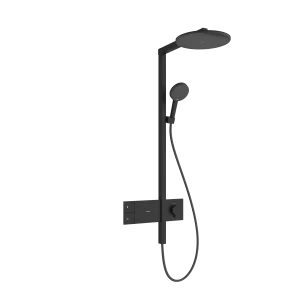 Hansgrohe Raindance Alive S Showerpipes With Thermostatic Mixer 1170 X 350 X 180mm Black - Matt
