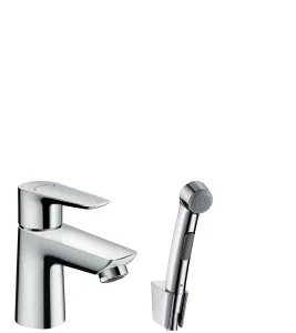 Hansgrohe Talis E Single Lever Basin Mixer With Bidet Spray And Shower Hose 160 Cm Chrome