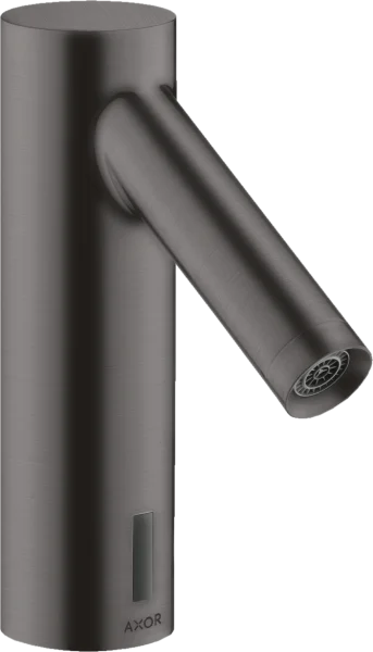 Axor Starck Electronic Basin Mixer 90 Without Temperature Control, Battery-operated Brushed Black Chrome