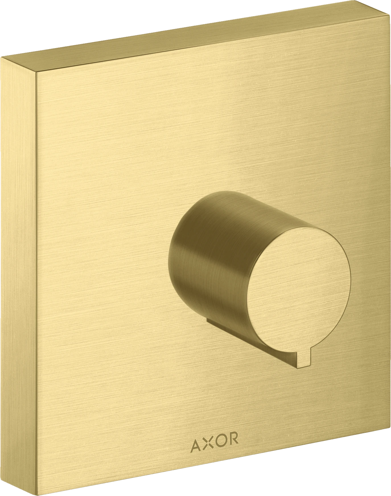 Axor Showersolutions Shut-off Valve Square 120 Mm X 120 Mm For Concealed Installation Brushed Brass