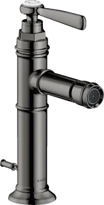 Axor Montreux Single Lever Bidet Mixer With Lever Handle And Pop-up Waste Polished Black Chrome