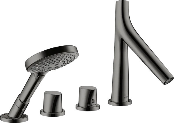 Axor Starck Organic Thermostatic Bath Filler Concealed 504 X 263 X 128mm Gunmetal/chrome - Polished