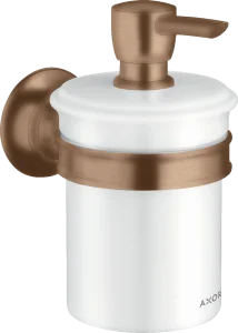 Axor Montreux Liquid Soap Dispenser Wall-mounted Brushed Red Gold