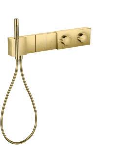 Axor Edge Thermostatic Module Select 540/100 For Concealed Installation For 3 Outlets - Diamond Cut Gold Polished