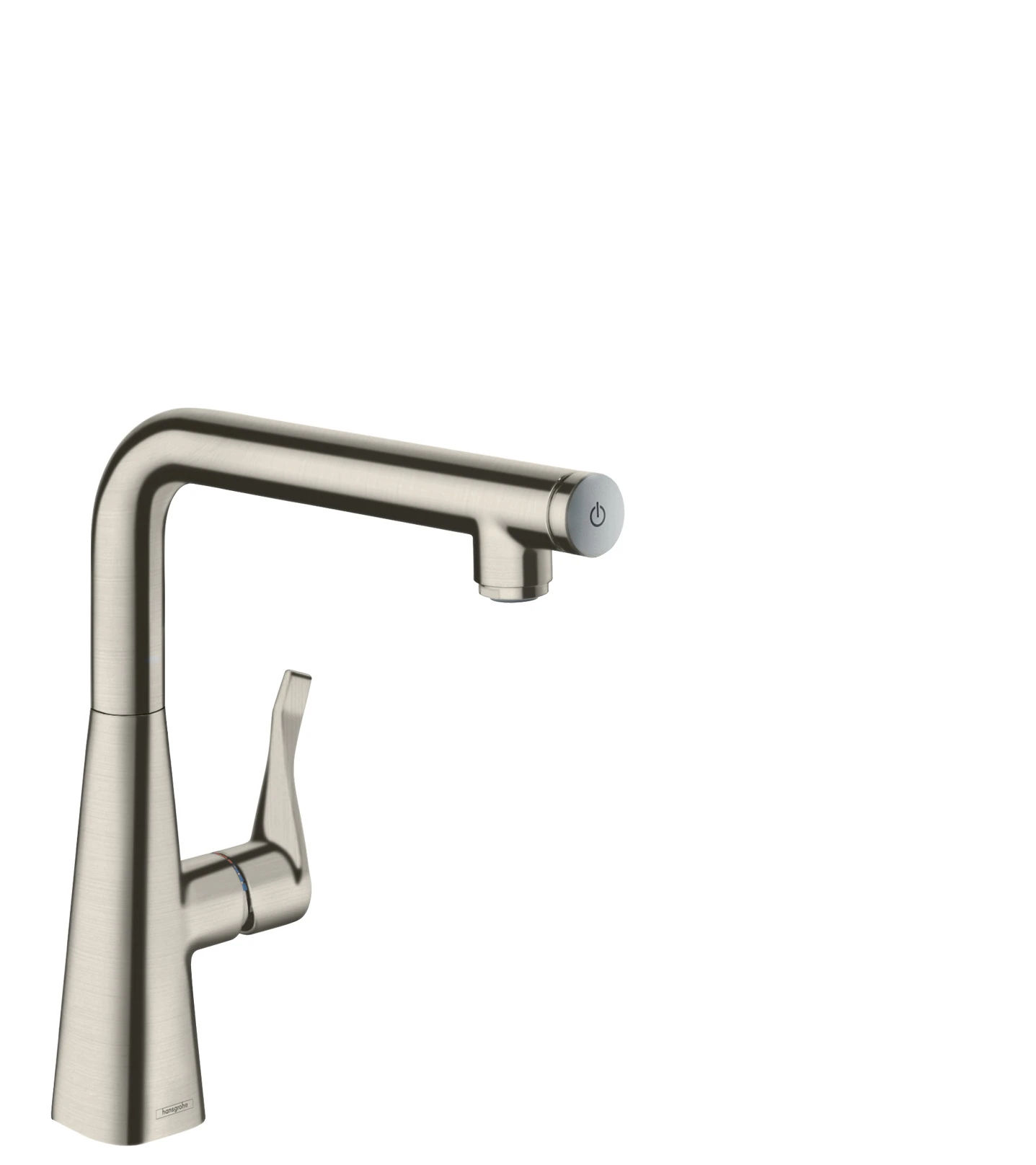 Hansgrohe Metris Select M71 Single Lever Kitchen Mixer 260, Single Spray Mode Stainless Steel
